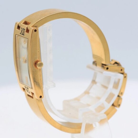 2004 Bulova 97T46 Commerce Route Ladies Quartz Wristwatch Japan Gold Tone - Picture 5 of 5